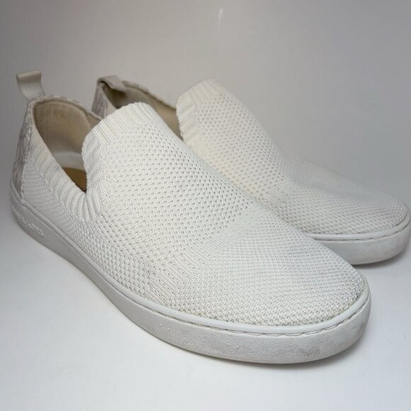 Michael Michael Kors Womens 6.5 Knitted Slip On Shoes Ivory Color - Picture 1 of 12